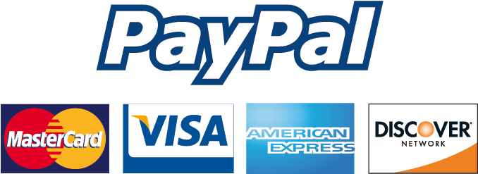 Payments via Paypal and Cards Accepted